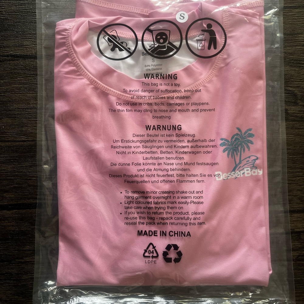Pink Long-Sleeve Rashguard Swim Top - Picture 3 of 4